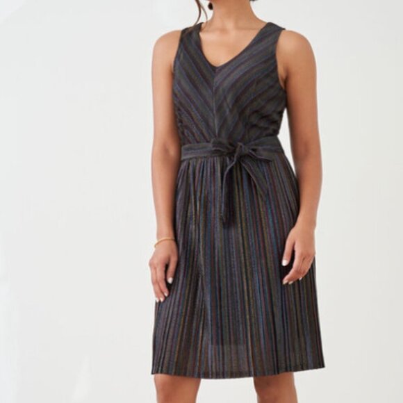 Cleo | Metallic Rainbow Pleated Midi Dress | NWT | XXL - Picture 9 of 9